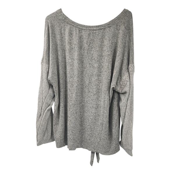 C Est 1946 Gray Tie Hem Sweater Womens Size Extra Large XL - Picture 2 of 4